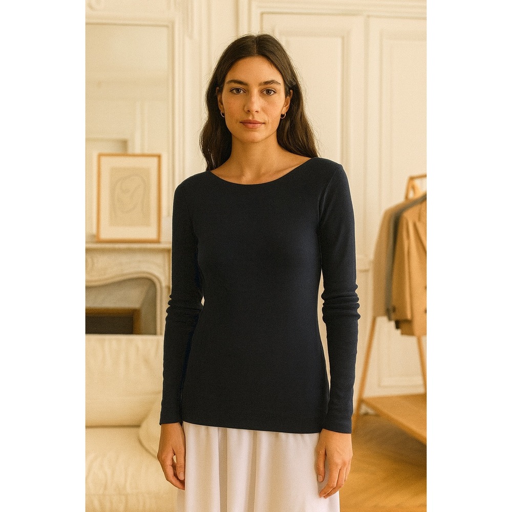 Brunello Cucinelli Virgin Wool Scoop Embellished Neck‎ Sweater Size Medium NWOT